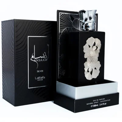 Ansaam Silver  BY LATTAFA-PROMO ENVIO GRATIS APARTIR DE $85 RETAIL  3.4FL.OZ 100ML