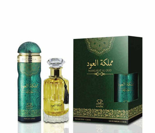 SET MAMLAKAT AL OUD SET 2 PC BY ZIRCONIA ARABIA  3.4FL.OZ 100ML