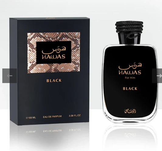 Hawas Black Men By RASASI  -PROMO MAYOREO 3.4FL.OZ 100ML