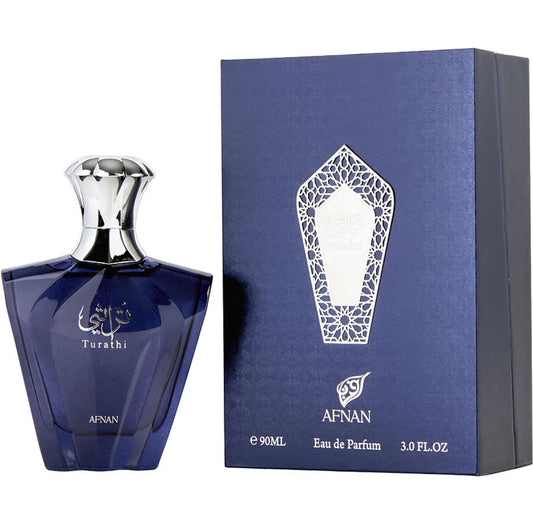 AFNAN TURATHI BLUE MEN $85 RETAIL3.0 FL.OZ. PRE-ORDEN