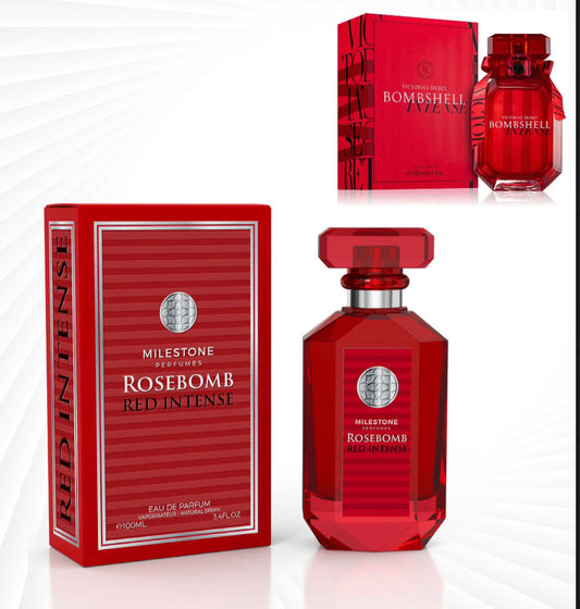 ROSEBOMB RED INTENSE BY MILESTONE-PROMO ENVIO GRATIS APARTIR DE $299 MAYOREO 3.4FL.OZ 100ML