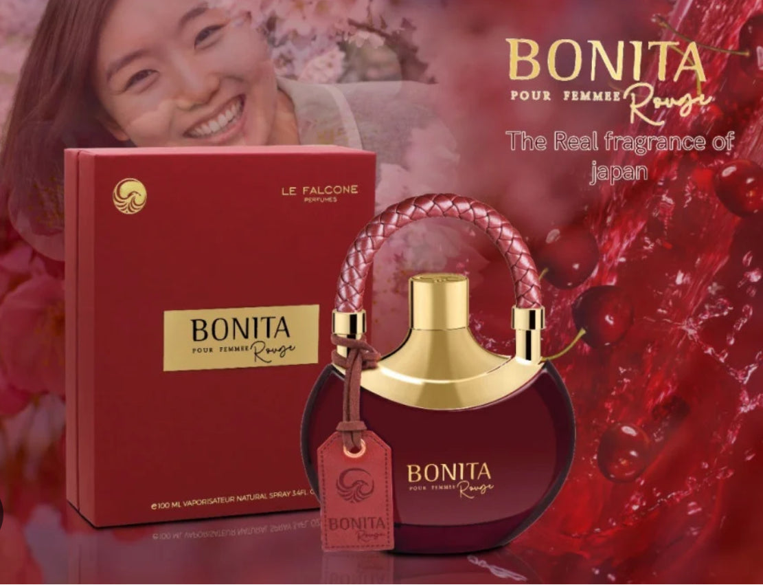 BONITA POUR FEMME ROUGE PROMO ENVIO GRATIS APARTIR DE   $85 RETAIL  3.4FL.OZ 100ML