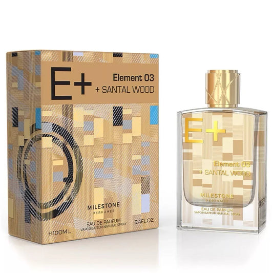 ELEMENT 03+SANTAL WOOD BY MILESTONE- 3.4FL.OZ  100 ML