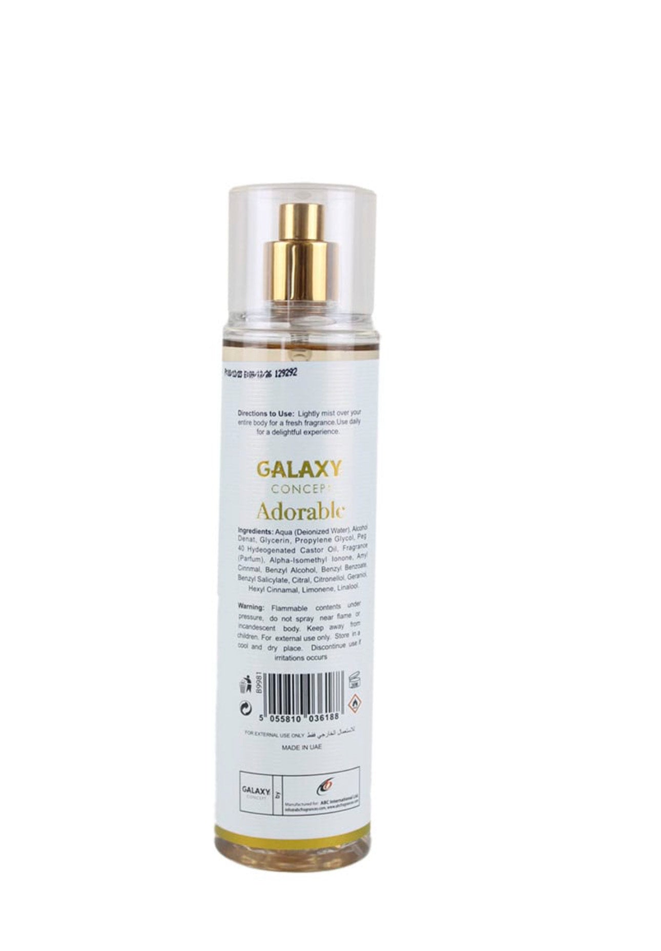 BODY MIST ADORABLE GALAXI -COLONIA -BY PROMO ENVIO GRATIS APARTIR DE   $85 RETAIL 9FL.OZ 250 ML