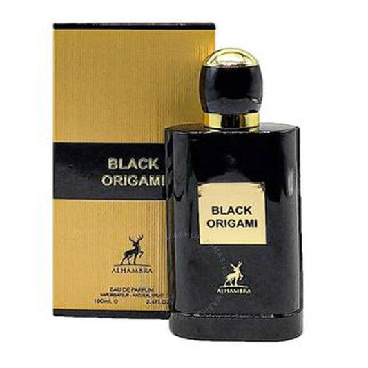 BLACK  ORIGAMI BY MAISON ALHAMBRA /FABRICADO POR LATTAFA ENVIO GRATIS APARTIR DE $85 RETAIL  3.4FL.OZ 100ML