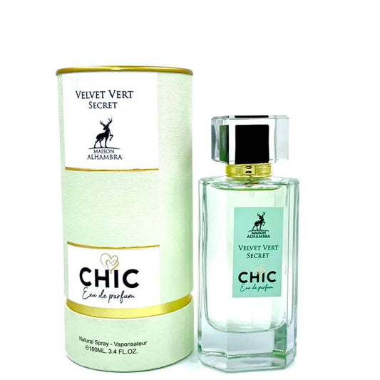 CHIC VELVET VERT SECRET -PROMO ENVIO GRATIS APARTIR DE   $85 RETAIL 3.4FL.OZ100 ML