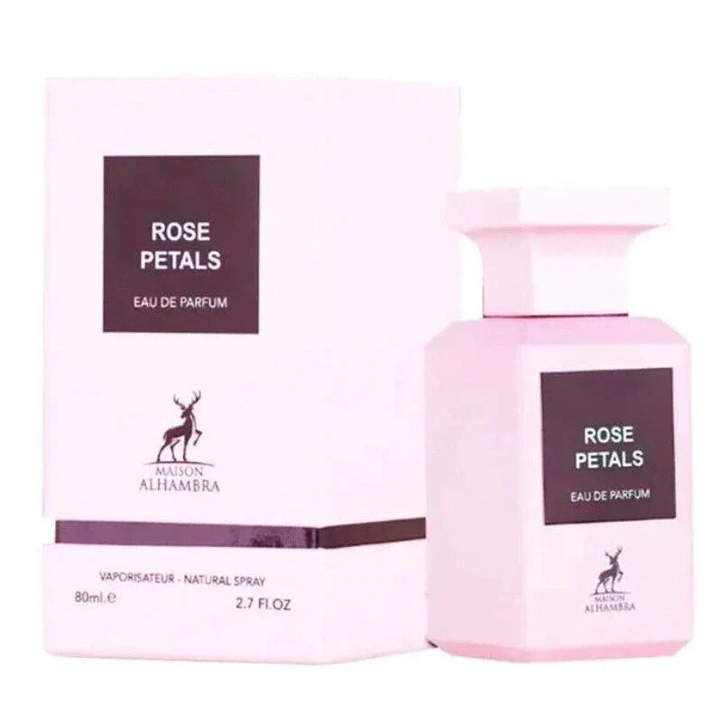 ROSE PETALS BY MAISON ALHAMBRA /FABRICADO POR LATTAFA ENVIO GRATIS APARTIR DE $299/PROMO MAYOREO 2.7FL.OZ 80 ML)