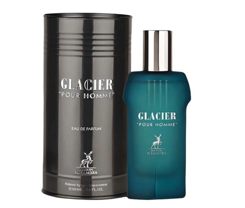 GLACIER POUR HOMME BY MAISON ALHAMBRA /FABRICADO POR LATTAFA ENVIO GRATIS APARTIR DE $85 RETAIL  3.4FL.OZ 100ML