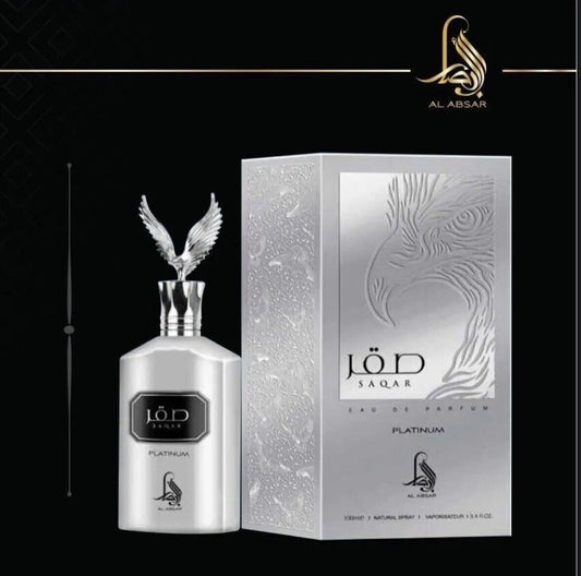 SAQAR PLATINUM BY ABSAR-PROMO ENVIO GRATIS APARTIR DE $299 MAYOREO 3.4FL.OZ 100ML