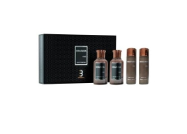 SET BHARARA KING ( 4 PC )3.4 OZ EDP SP  /3.4 OZ A/S /5.0 OZ SG /5.0OZ DE BL