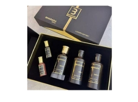 SET BHARARA ONYX MEN  ( 5 PC ) 3.4 OZ  EDP SP / 6.7 OZ BL / 6.7 OZ SG /0.34 OZ EDP