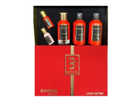 SET BHARARA SCARLET WOMEN ( 5 PC ) 3.4  OZ EDP SP / 6.7 OZ BL / 6.7 OZ SG /0.34 OZ